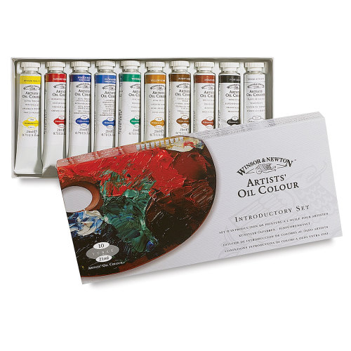 Winsor & Newton Artists' Oil Colors - Introductory Set, Set of 10, 21 ml tubes