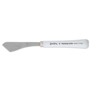 Bob Ross Painting Knives - side view of knife with 1" wide blade
