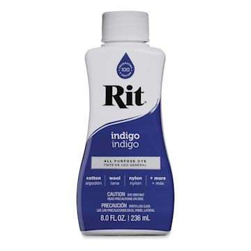 Open in modal - Rit All Purpose Liquid Dye - Indigo, 8 oz