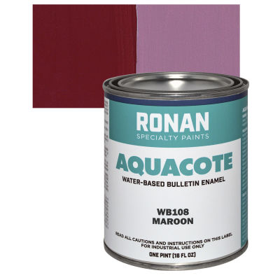 Ronan Aquacote Water-Based Acrylic Color - Maroon, Pint