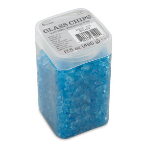 Darice Glass Chips - Blue, 500 g