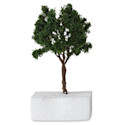 Schulcz Scale Model Trees - Leafy Tree, Metal Trunk, 90 mm, Single