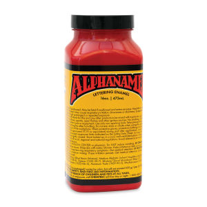 Alpha6 Alphanamel Lettering Enamel - Alpha Red, 473 ml, Bottle