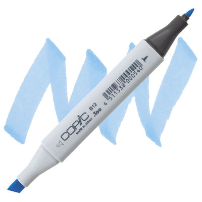 Copic Classic Marker - Ice Blue B12 swatch and marker