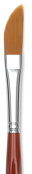 Da Vinci Cosmotop Spin Brush - Slanted Liner, Short Handle, Size 14