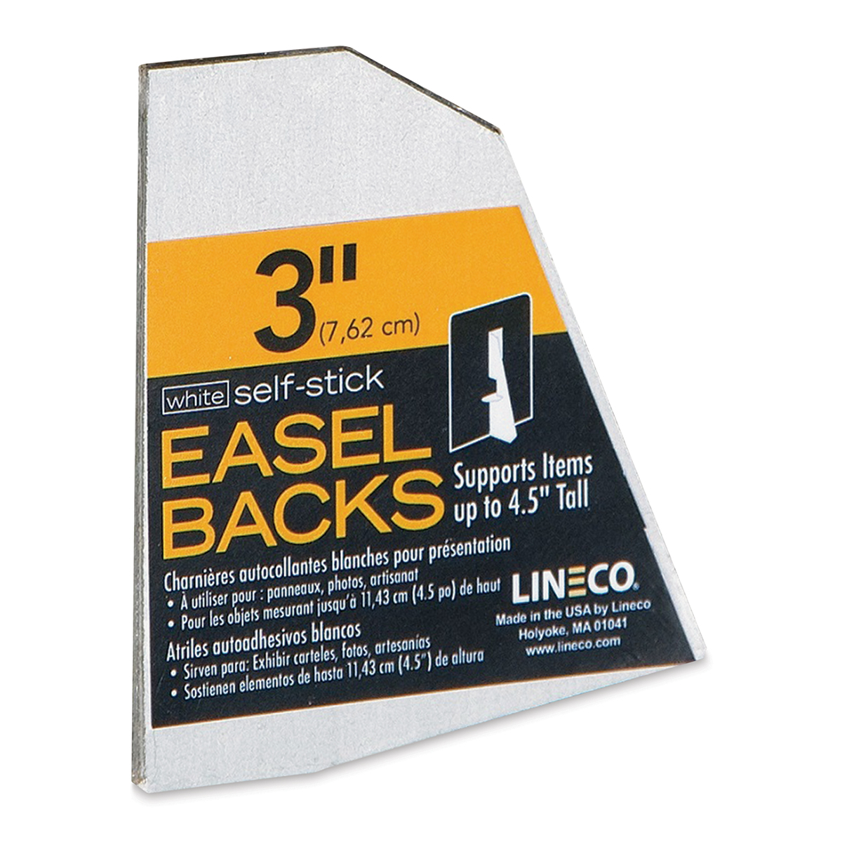 Lineco Self-Stick Cardboard Easel Backs 5 Inch, 25 Pack Easel Stand for  Photographs, Brochures, Posters, Sign, Artwork and Crafts, Black, Made in  USA