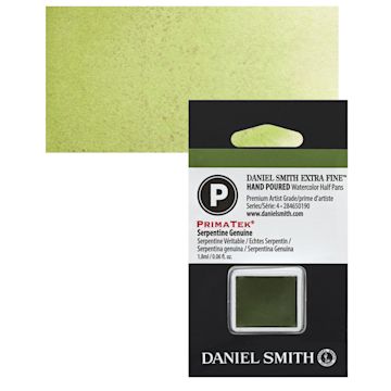 Open in modal - Daniel Smith Extra Fine Watercolor Half Pan - Serpentine Genuine and swatch