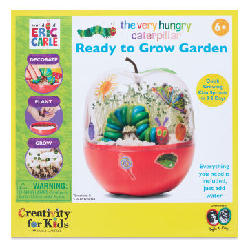 The Very Hungry Caterpillar Ready to Grow Garden Kit, front of the packaging
