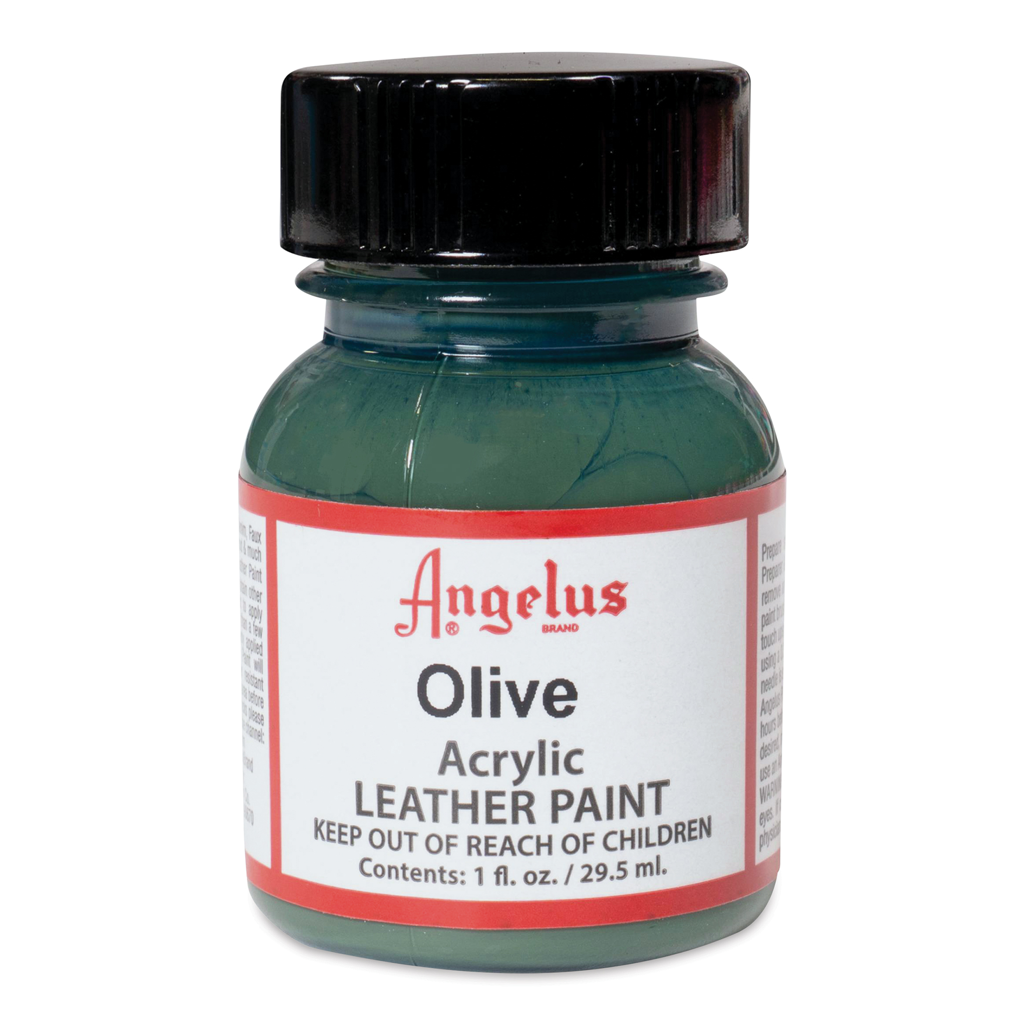 Angelus Acrylic Leather Paint - Olive, 1 oz