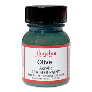 Open in modal - Angelus Acrylic Leather Paint - Olive, 1 oz