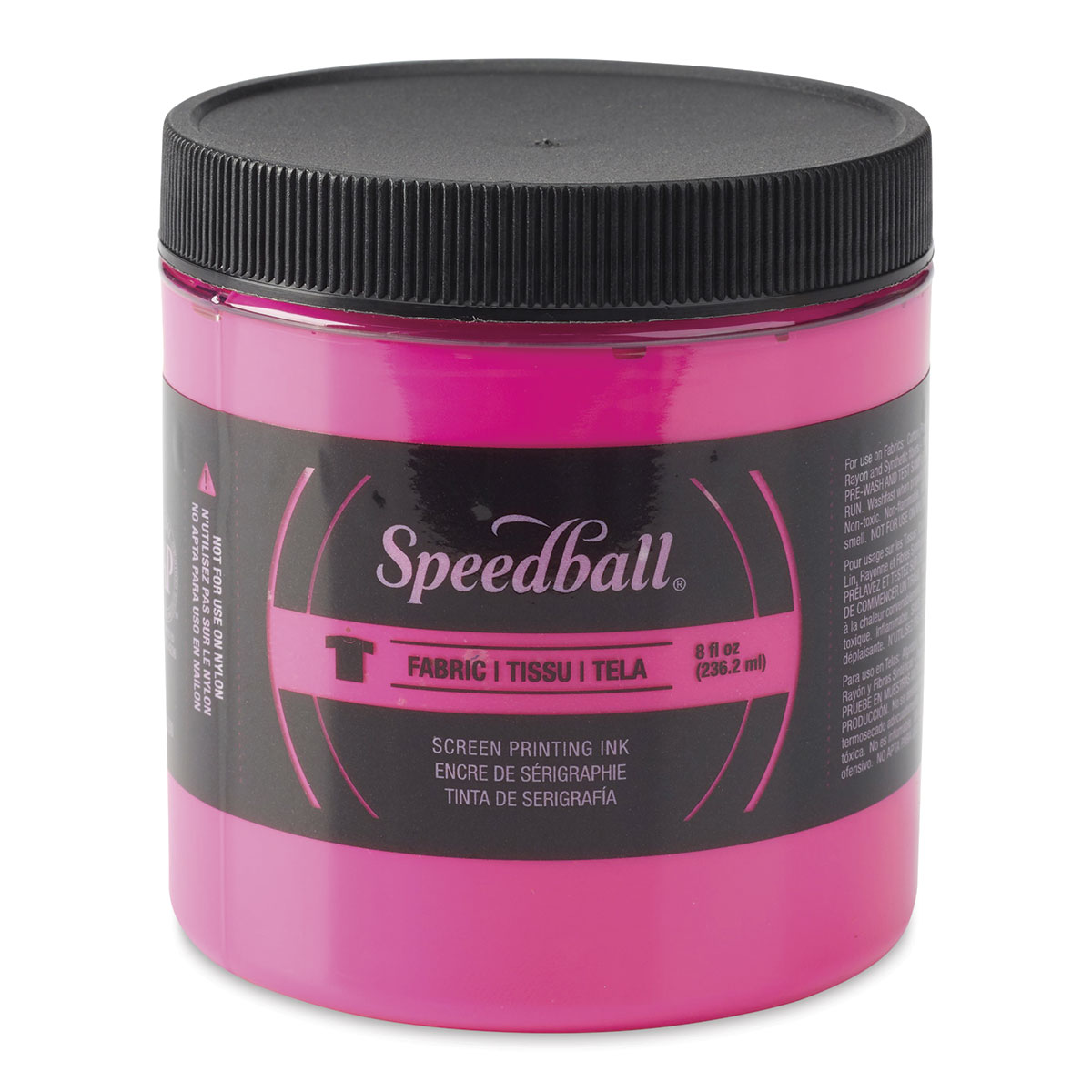 Speedball Fabric Screen Printing Ink - Basic Colors, Set of 4, 4