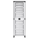 Luxor Modular Classroom Storage Cabinet - 2 Stacked, 12 Small Bins