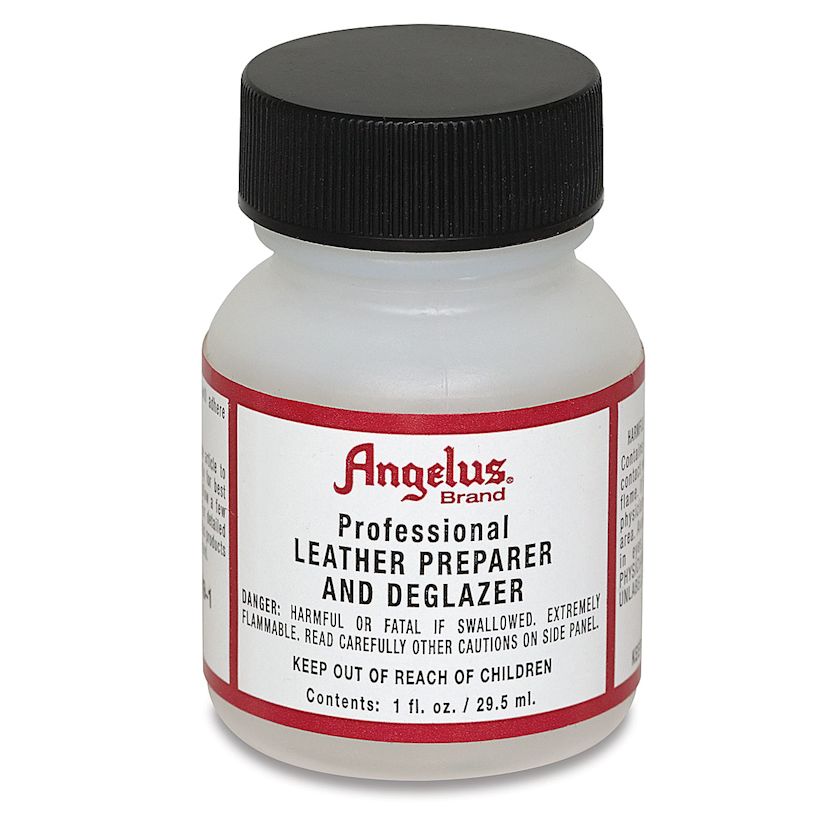 Angelus Leather Paint 1 oz, Leather Preparer and Deglazer BLICK Art