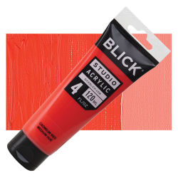 Blick Studio Acrylics - Cadmium Red Medium Hue, 4 oz tube