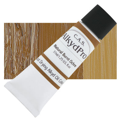 CAS AlkydPro Fast-Drying Alkyd Oil Color - Natural Burnt Ochre, 37 ml tube