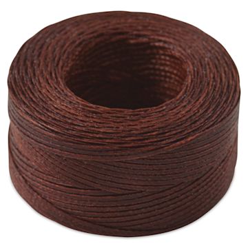 Open in modal - Hemptique Braided & Flat Waxed Thread - Dark Brown, 0.8 mm, 50 yds