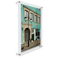 Wexel Art Single Panel Acrylic Display Frame - 27" x 39", Silver Hardware