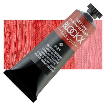 Open in modal - Blockx Artist Oil Color - Cadmium Purple, 35 ml Tube and swatch