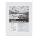 Crescent Select Conservation Solids Pre-Cut Mat - Vivid White, 4 ply, 16" x 20"