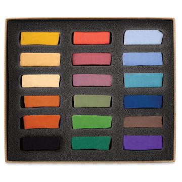 Open in modal - Great American Handmade Pastel Set - Half-sticks, Urban Sketch, Set of 18