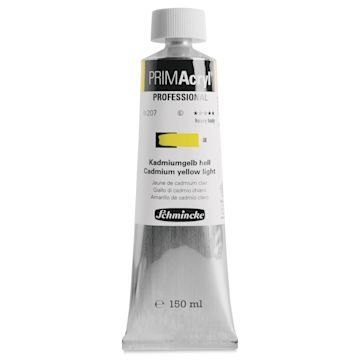 Open in modal - Schmincke Primacryl Professional Acrylic Paint - Cadmium Yellow Light, 150 ml Tube