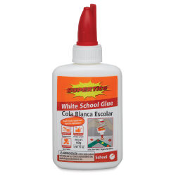 Supertite White School Glue, 1.91 oz, Front 
