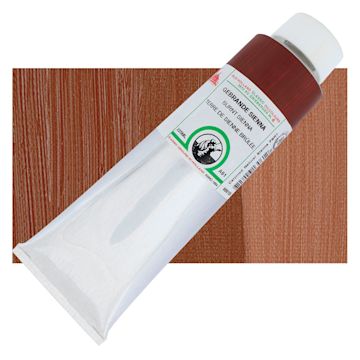 Open in modal - Old Holland Classic Oil Color - Burnt Sienna, 225 ml tube and swatch