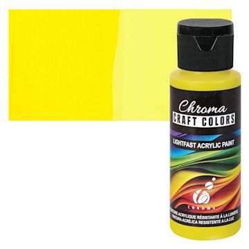 Open in modal - Chroma Craft Colors Acrylic Paint - Queen Bee, swatch and bottle