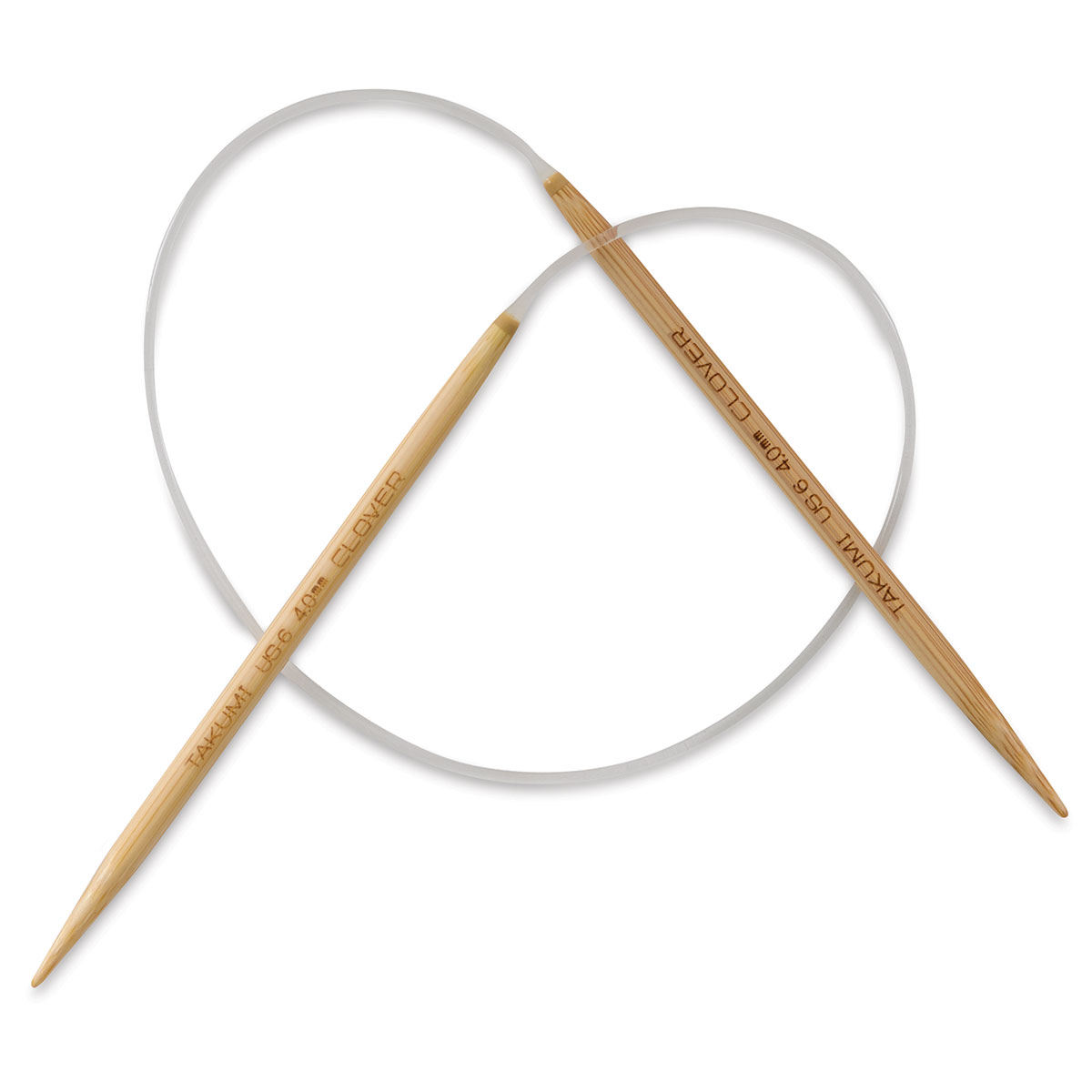 Clover Bamboo Circular Knitting Needles, Brown