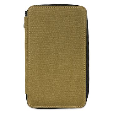 Open in modal - Speedball Canvas Pencil Case - Olive, for 24 Pencils