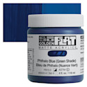 Golden SoFlat Matte Acrylic Paint - Phthalo Blue (Green Shade), 118 ml, Jar