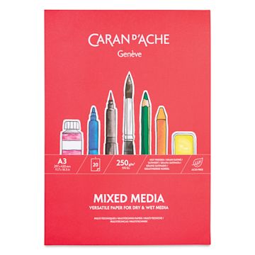 Open in modal - Caran d'Ache Mixed Media Pad - 11-3/4" x 16-1/2", front cover
