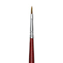 Escoda Bravo Light Ox Hair Brush - Long Filbert, Long Handle, Size 1