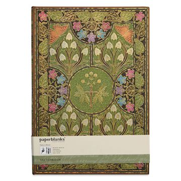 Open in modal - Paperblanks Mixed Media Sketchbook - Poetry in Bloom, 8" x 11-3/4", front