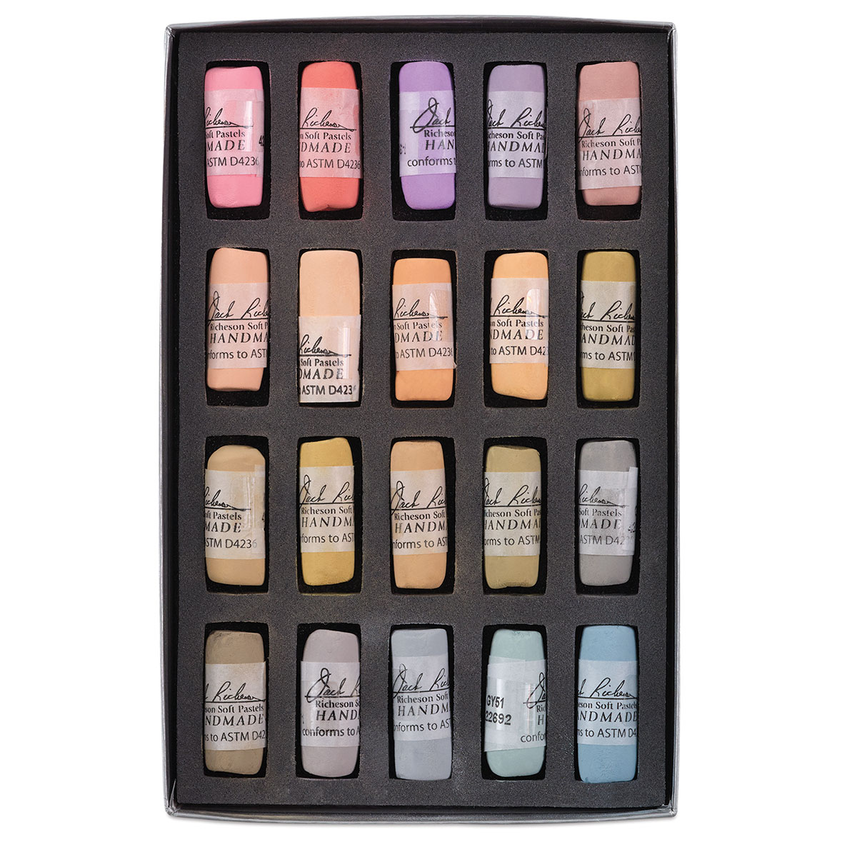 Richeson Soft Handrolled Pastels - Portrait V6-8, Set of 20 | BLICK Art ...