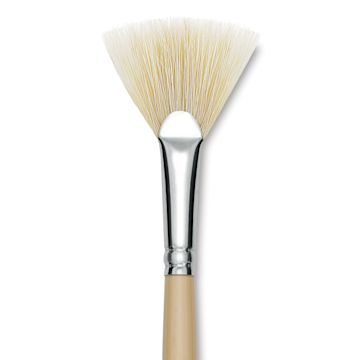 Open in modal - Robert Simmons Signet Brush - Fan Blender, Long Handle, Size 6 close up