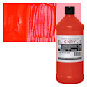 Blickrylic Student Acrylics - Fluorescent True Red, Quart