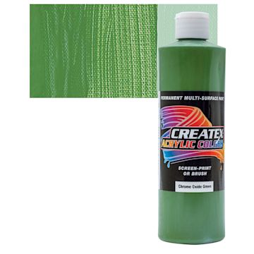 Open in modal - Createx Acrylic - Chromium Oxide Green, Pint and swatch