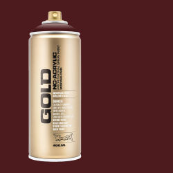 Montana Gold Acrylic Professional Spray Paint - Chestnut, 400 ml (Spray can with color swatch)