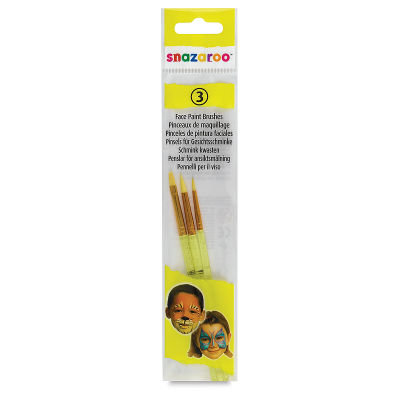 Snazaroo Face Painting Brushes - Set of 3 brushes