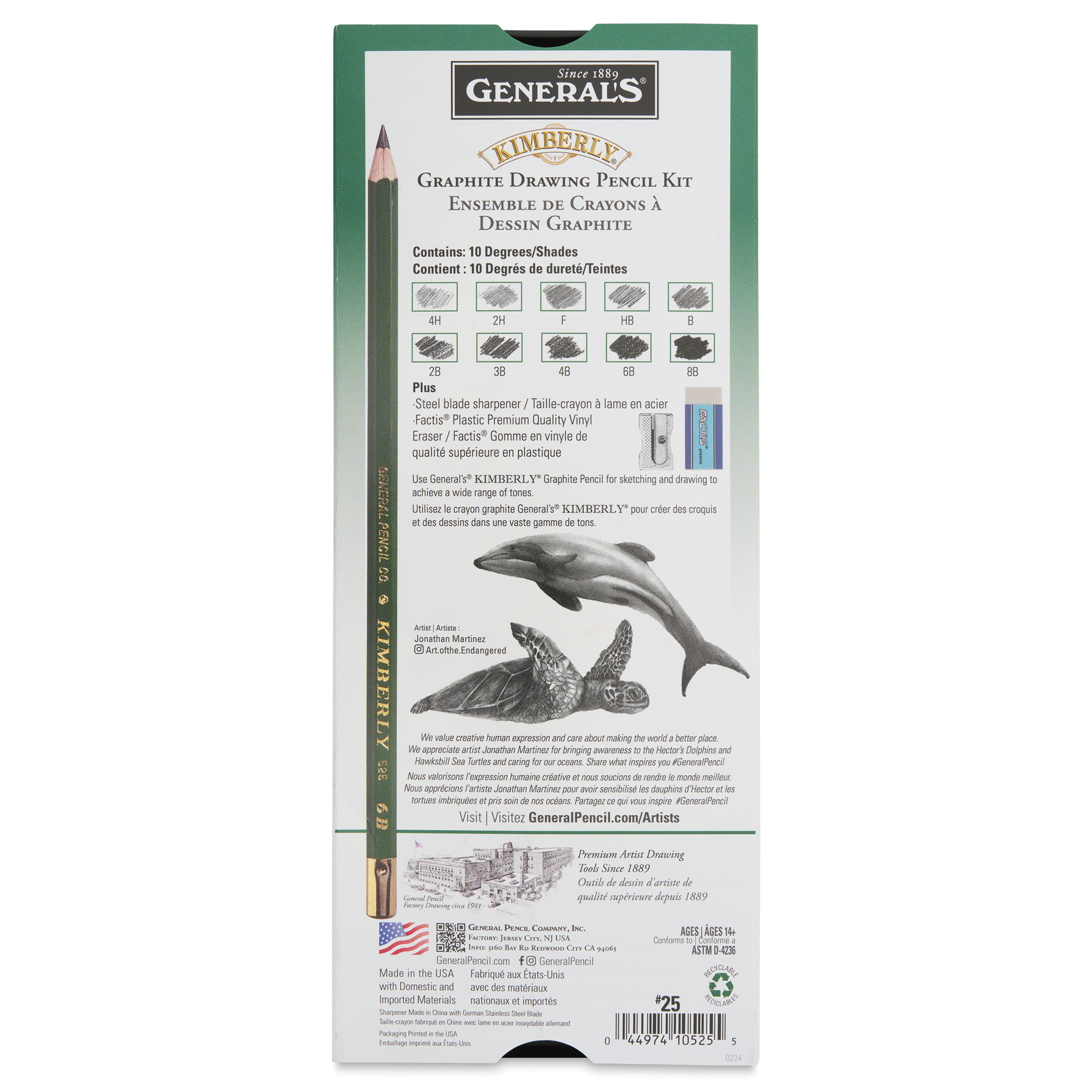 General's Kimberly Graphite Pencils Set - Drawing Pencil Kit, Pkg