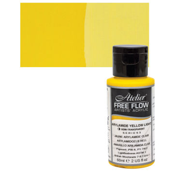Chroma Atelier Free Flow Acrylic - Arylamide Yellow Light, 2oz bottle