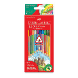 Faber-Castell GRIP Colored EcoPencil Sets - Front of package of 12 pencils shown