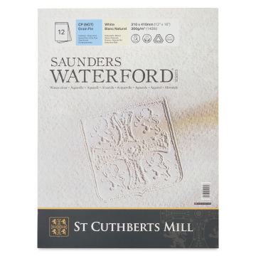Saunders Waterford Watercolor Pad - 12" x 16", Cold Press, 140 lb, 12 Sheets (Front cover)