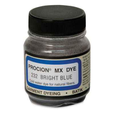Jacquard Procion MX Fiber Reactive Cold Water Dye - Bright Blue, 2/3 oz jar