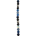 John Bead Solar System Glass Bead Strand - Neptune, 7", 8 mm Dia.