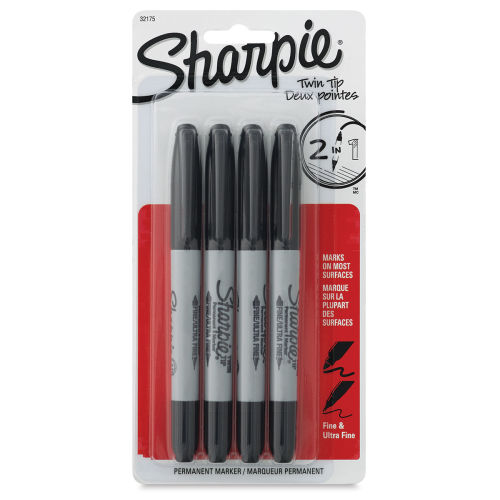 Twin Tip Permanent Marker Pen Fine Point