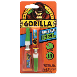 Gorilla Super Glue Gel - 2 3gm tubes in package