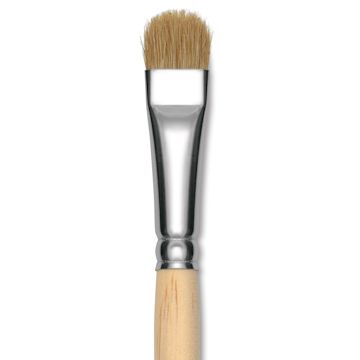 Open in modal - Dynasty Encaustic Brush - Oval, Size 1/2", close-up