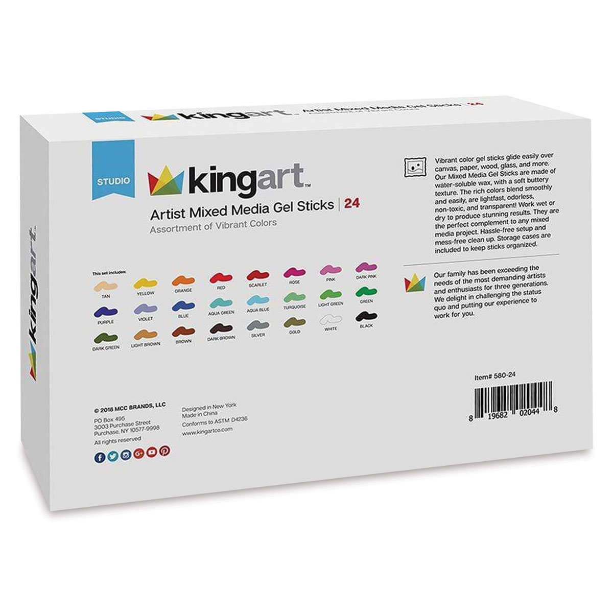 Kingart Mixed Media Gel Stick Sets